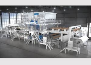 Die von ANDRITZ gelieferte und nun modernisierte Tissuemaschine TM11 von ICT Poland