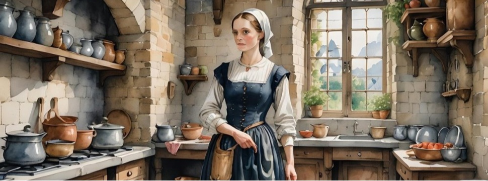 Maid in the kitchen