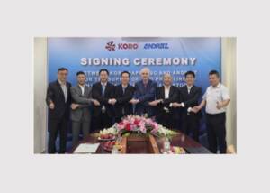 Signing ceremony between Koro and ANDRITZ