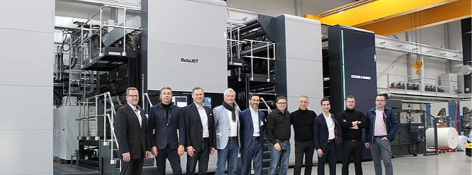 Die Hochleistungs-Digitaldruckmaschine RotaJET erweitert die bestehende vertrauensvolle Partnerschaft zwischen Grafica Veneta und Koenig & Bauer