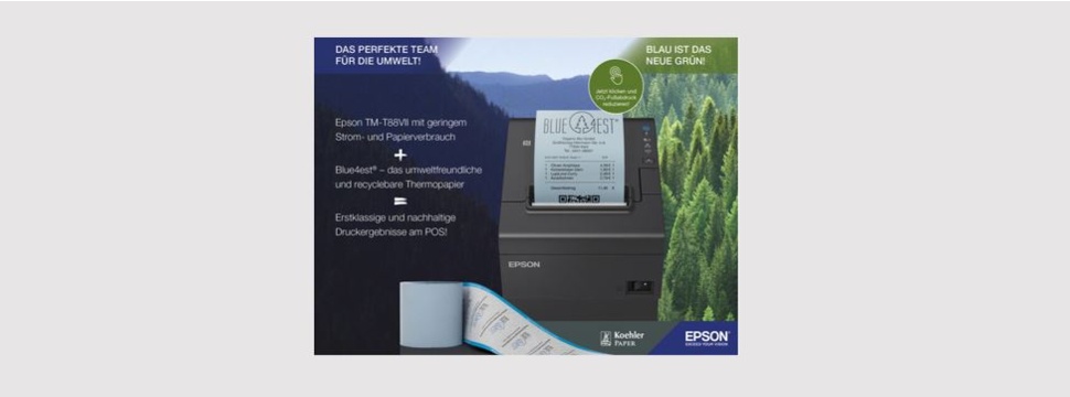 Epson zertifiziert Blue4est® Thermopapier von Koehler Paper