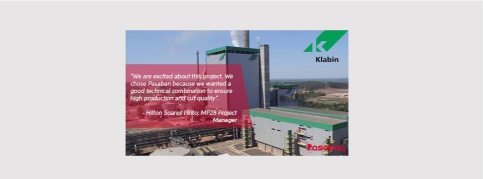 Klabin trusts PASABAN to supply 2 new sheeting machines with the latest technology updates