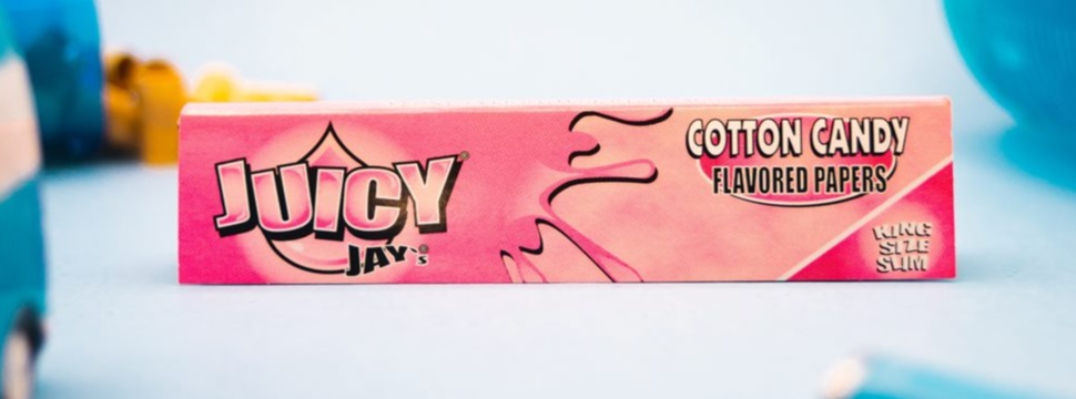 Juicy Jay's aromatisiertes Zigarettenpapier in der Geschmacksrichtung Zuckerwatte Juicy Jay's aromatisiertes Zigarettenpapier in der Geschmacksrichtung Zuckerwatte