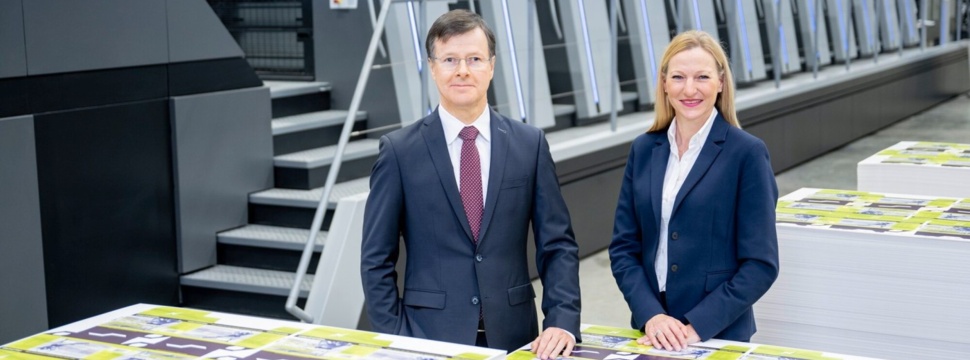 HEIDELBERG CEO Dr. Ludwin Monz and CFO Tania von der Goltz present the company’s balance sheet and strategy.