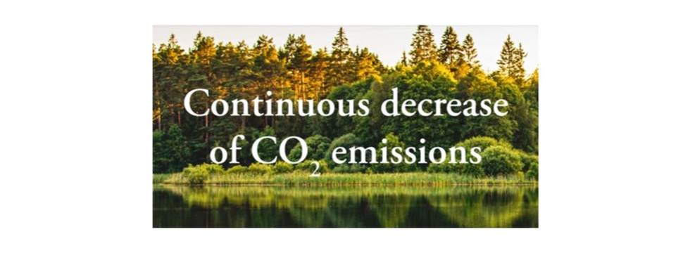 Kontinuierlicher Rückgang der CO2-Emissionen von Lessebo Paper