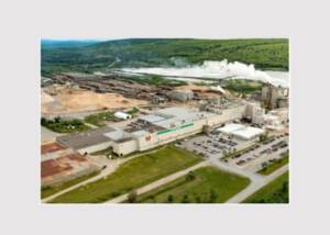 Zellstofffabrik in Nackawic, New Brunswick