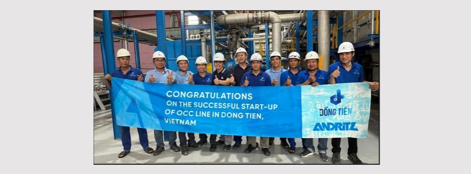 The collaboration between ANDRITZ and Dong Tien continues with the start-up of the third OCC line