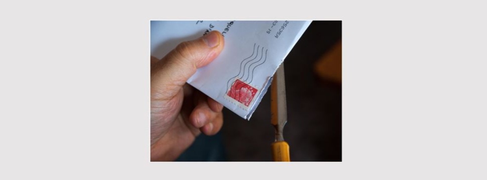 Opening of a letter