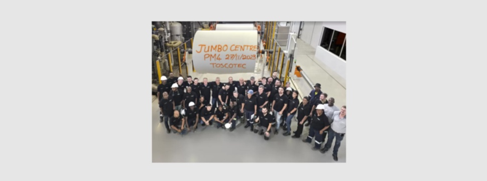 Jumbo Centre and Toscotec’s teams at Jumbo Centre’s mill in Johannesburg, South Africa.
