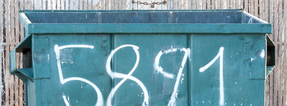 Paper garbage container