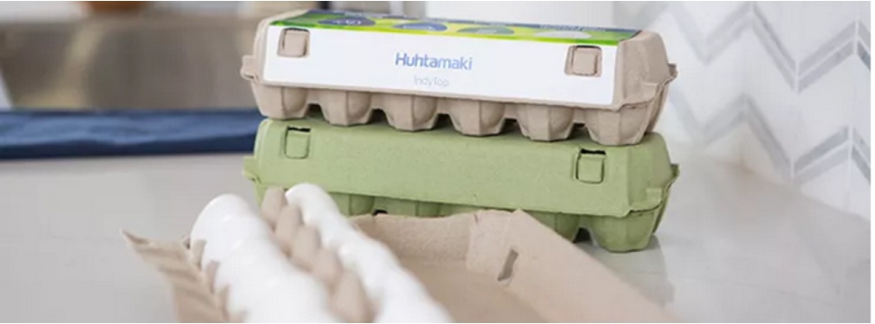 Fiber-based egg cartons, made from 100% recycled materials