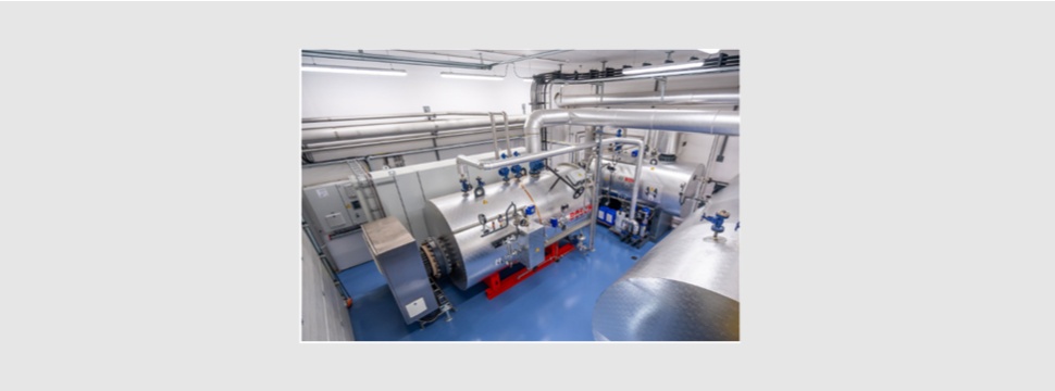 Electrical steam boiler system from Bosch with 100 per cent green energy utilisation