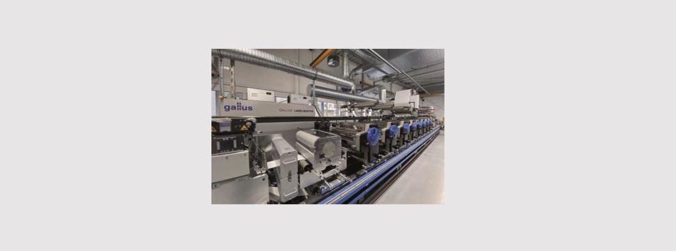The Gallus Labelmaster installed at Faubel in Melsungen is mainly used for the production of multi-layer labels.