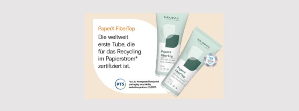 Neopac Receives Certification for Paper Tube in Standard Recycling