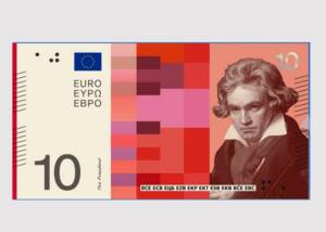 10-Euroschein mit Beethoven