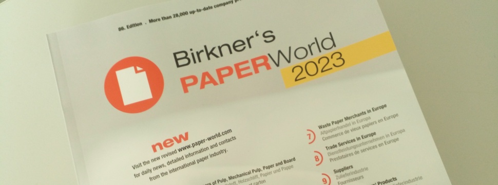 Book Birkner's PaperWorld printed edition