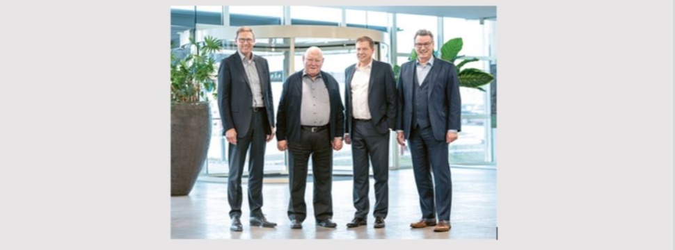 Schubert’s corporate management: Marcel Kiessling, Managing Director Sales and Service, Gerhard Schubert, Founder and Managing Partner, Ralf Schubert, Managing Partner, Peter Gabriel, Commercial Managing Director (from left to right)