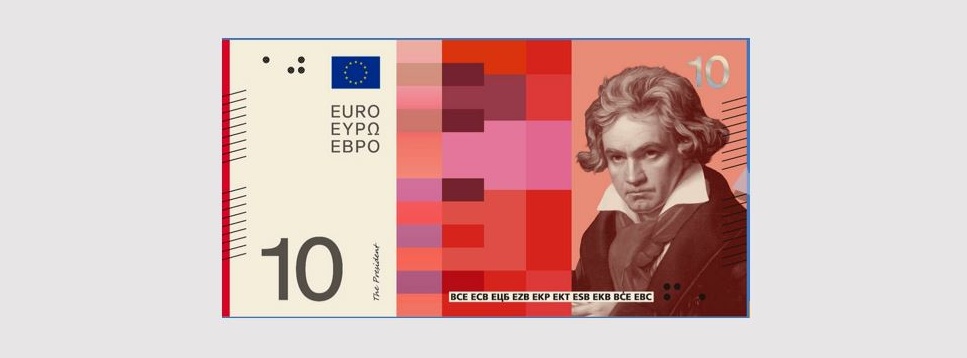 10-Euroschein mit Beethoven