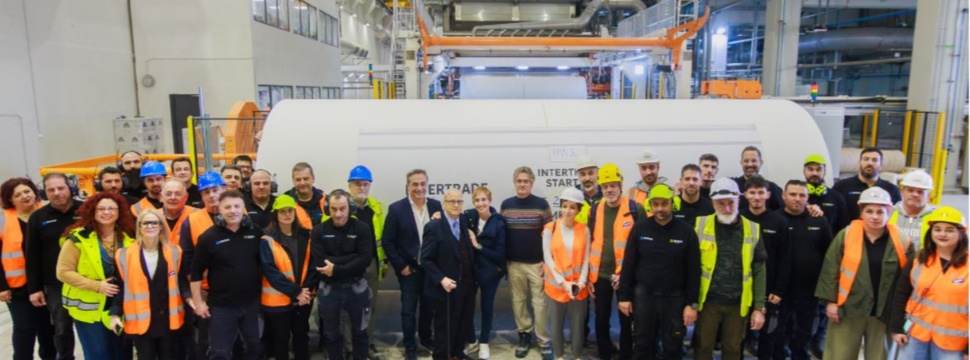 Toscotec starts up a turnkey tissue plant for Intertrade Hellas in Greece