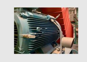 Airius LTE-M-Sensoren an einem Rückgewinnungskesselmotor bei Södra Cell Värö