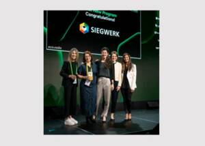 Siegwerk wins the 2026 EcoVadis Sustainability Achievement Award for Best New Program