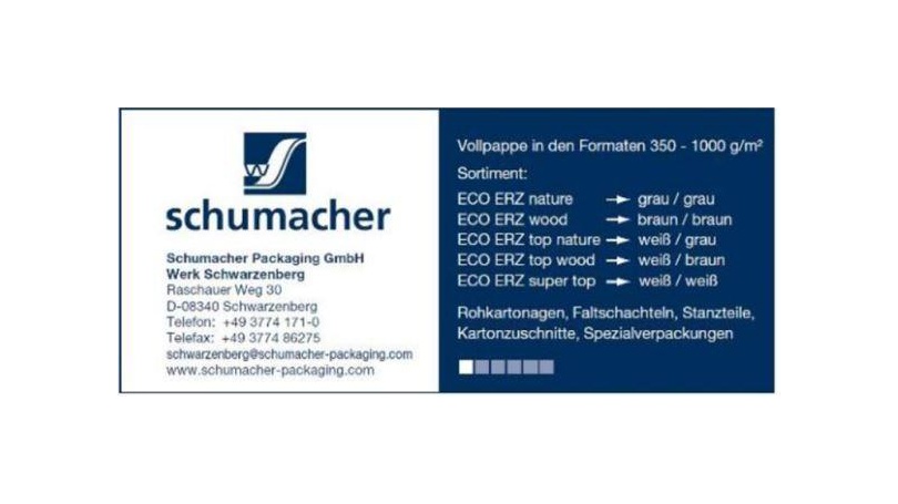 Schumacher Packaging GmbH Werk Schwarzenberg Schumacher Packaging GmbH Werk Schwarzenberg