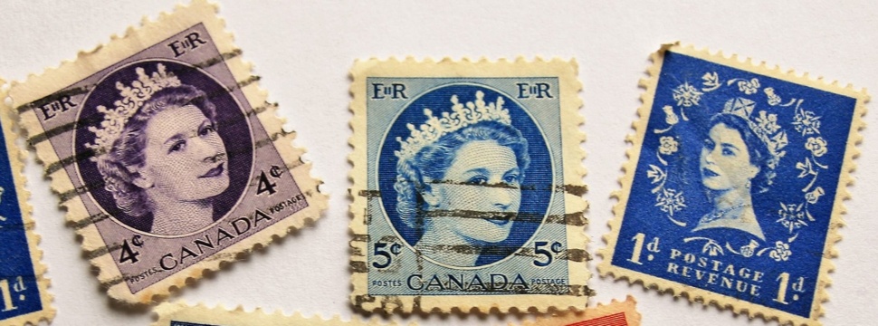 Briefmarken mit Königin Elisabeth II.