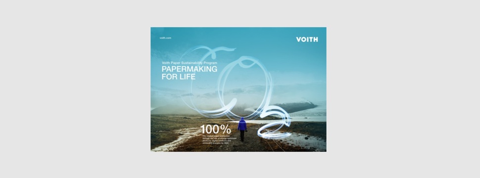 Voith targets 100% CO2 neutral paper production with significant energy savings by 2030.