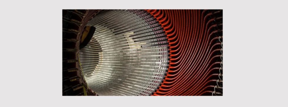 Wound stator of a turbo generator