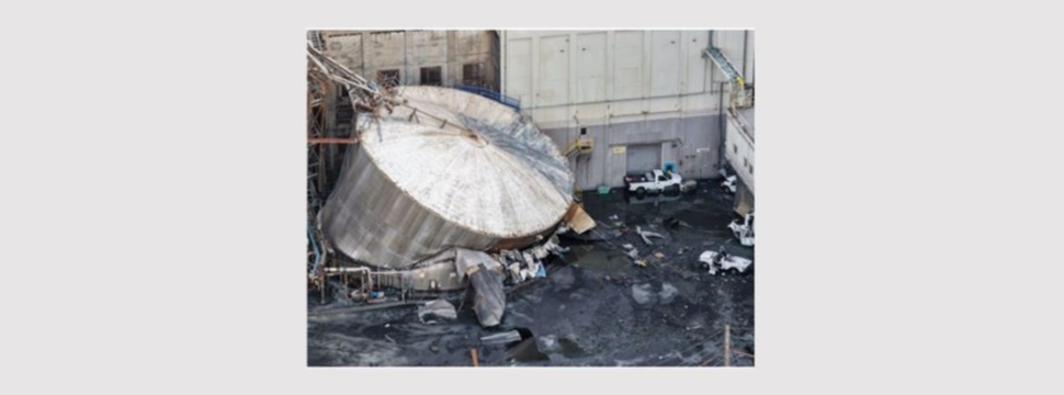 The tank after the failure