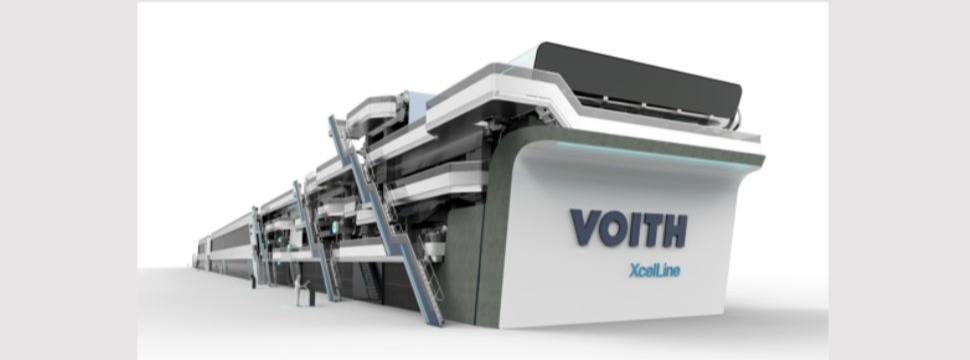 In a visionary design study, Voith is designing the paper production line of the future. The focus is on improved efficiency and increased ease of maintenance.