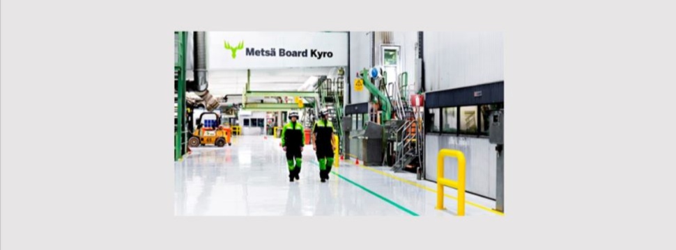 Inbetriebnahme des neuen, modernisierten Veredelungsbereichs im Werk Kyro von Metsä Board