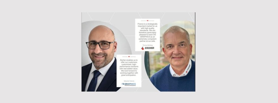 Zecher GmbH erweitert Vertriebsnetz in Frankreich durch OS GRAPHICS