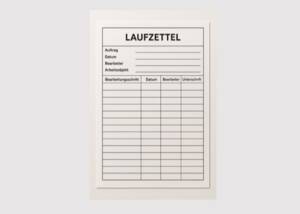 Laufzettel