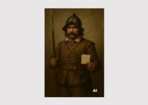 Soldier with weapon and Passau Art
