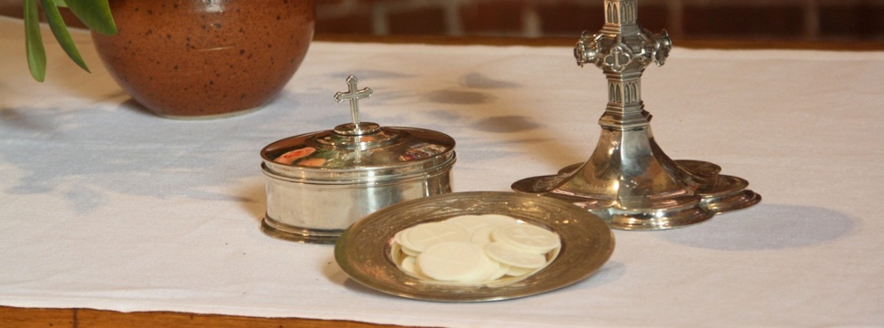 Wafers as a symbol for the celebration of the Eucharist