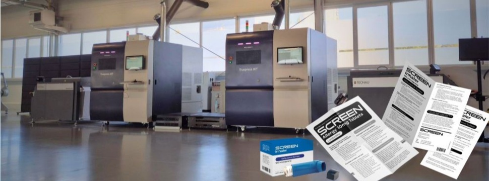 Erbi Group Adopts SCREEN Truepress JET 520HD Mono to Accelerate Advance Pharmaceutical Leaflet Production