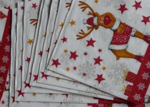 Weihnachtliche Papierservietten Weihnachtliche Papierservietten