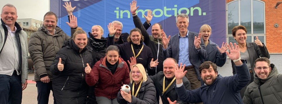 Das Voith-Team in Heidenheim feiert den Erfolg beim Deutschen Nachhaltigkeitspreis