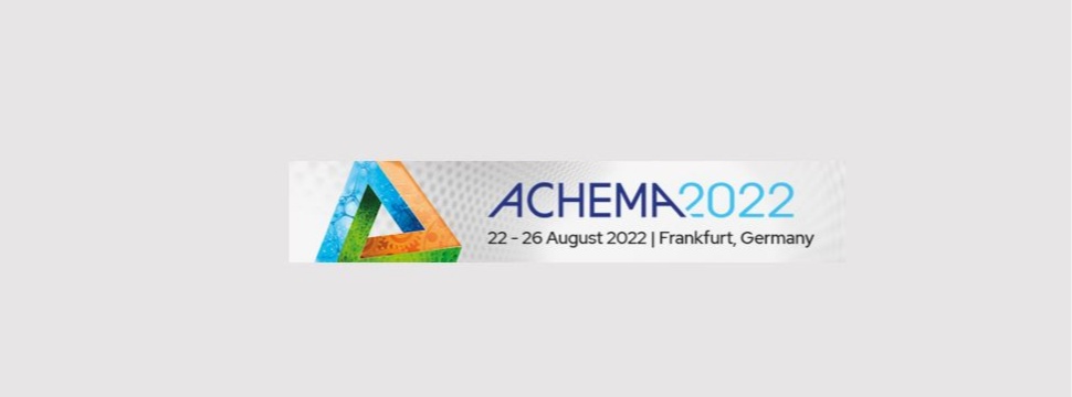 Logo of ACHEMA 2022 - the World Forum for the Process Industries
