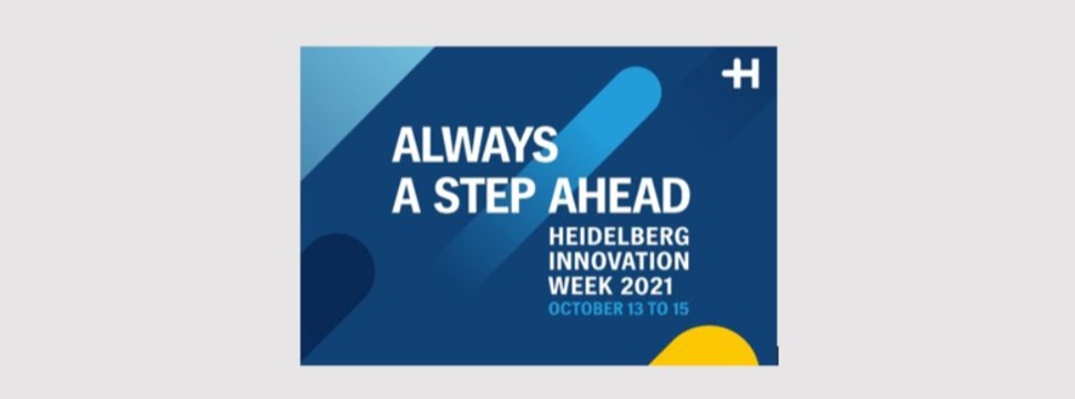 “ALWAYS A STEP AHEAD” is the motto of the latest Heidelberg Innovation Week, which is taking place from October 13 to 15, 2021 in the form of a virtual event for interested customers across the globe.