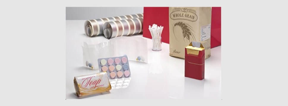 Coated specialty papers for the packaging sector