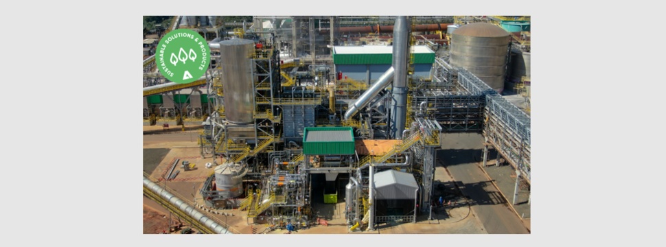 Die Schwefelsäureanlage am Werk Ortigueira von Klabin ist die erste weltweit, die handelsübliche, konzentrierte Schwefelsäure in einer Zellstofffabrik produziert
