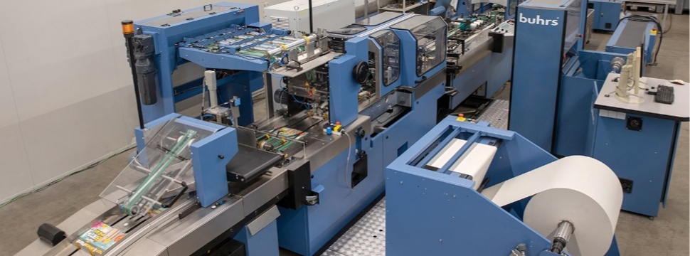 Buhrs 4700 Packaging system upgrade with a Paper SleeveWrap Module