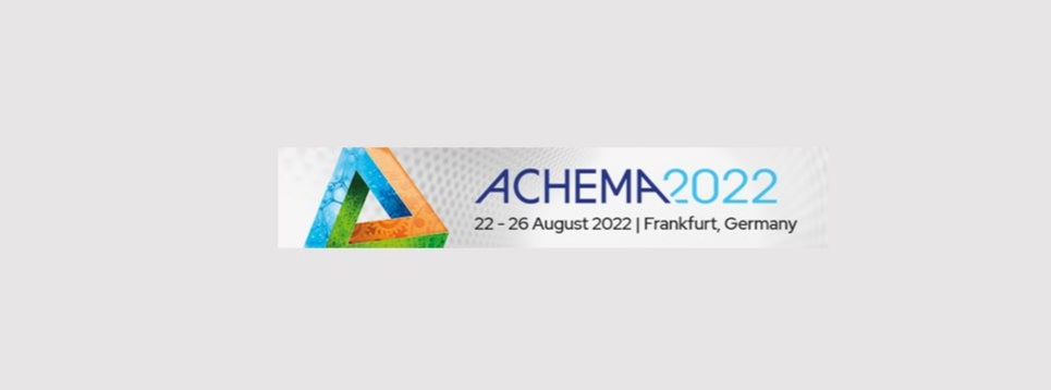 Logo der Achema 2022 -Weltforum für die Prozessindustrie