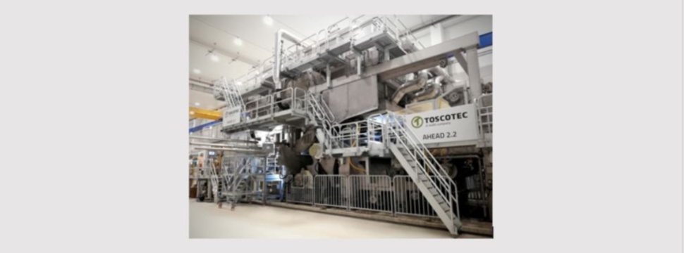 Toscotec nimmt neue schlüsselfertige Tissue-Anlage bei Cartiera Confalone in Italien in Betrieb