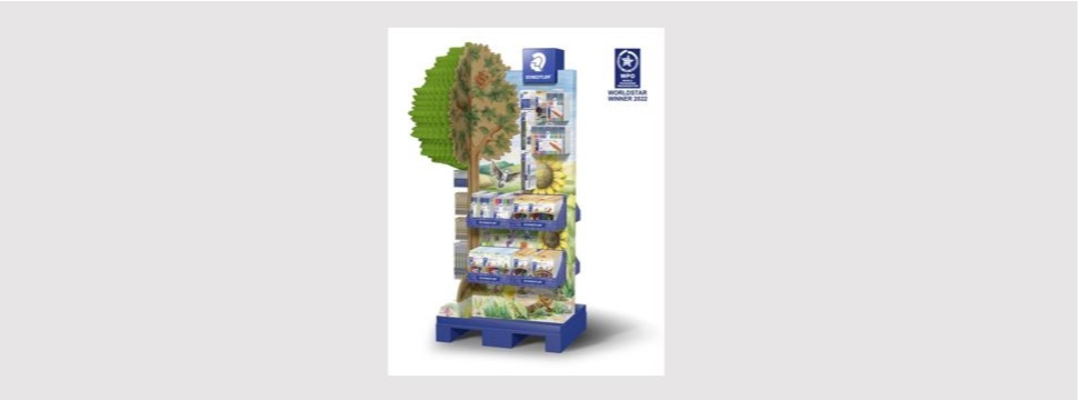"Fits perfectly into the marketing strategy and helps to increase brand awareness," is how the jury of the World Packaging Organisation judged the Panther Display PoS staging for Staedtler.