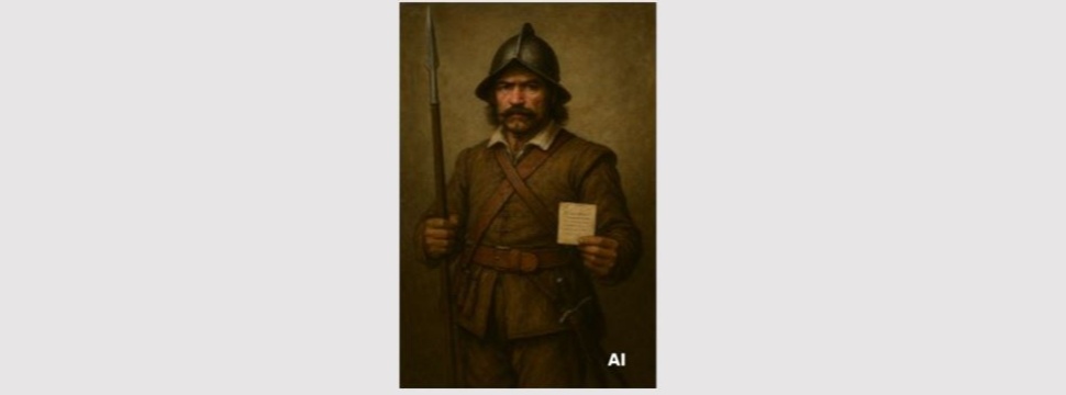 Soldier with weapon and Passau Art