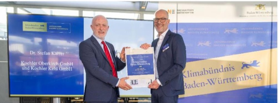 Koehler Paper Joins Baden-Württemberg Climate Alliance