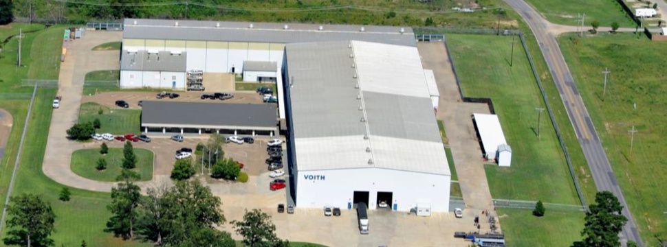 Voith Walzenservicezentrum in West Monroe, Louisiana, USA